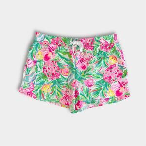 Lilly Pulitzer Girls Midea Shorts Resort White Pear Necessities XL 12-14 NWOT